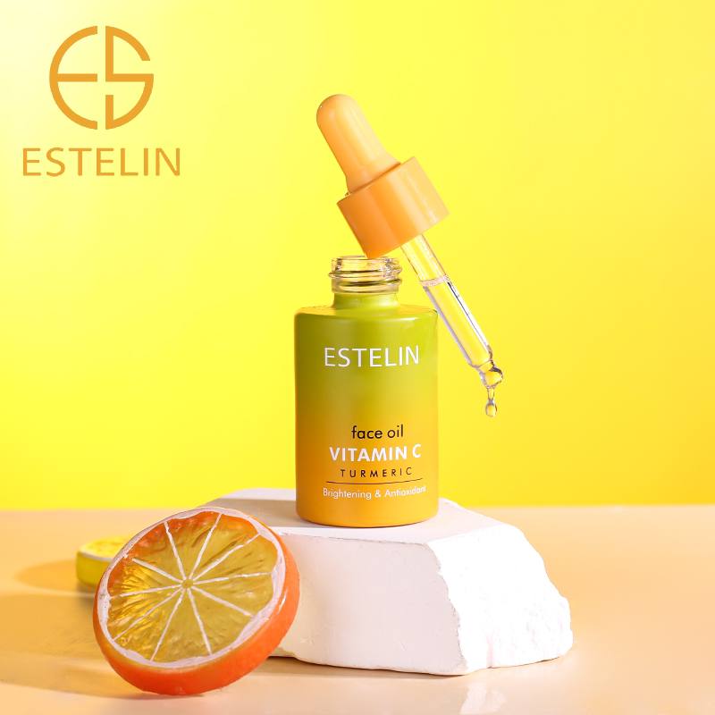 روغن صورت ویتامین سی و زردچوبه استلین ضد لک 30میل ESTELIN Vitamin C & Turmeric Face Oil — تصویر ۲