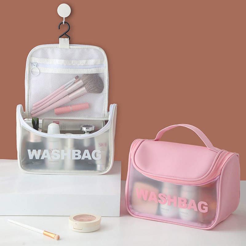 کیف آرایشی و بهداشتی ضدآب واش بگ چمدانی وارداتی اصل washbag