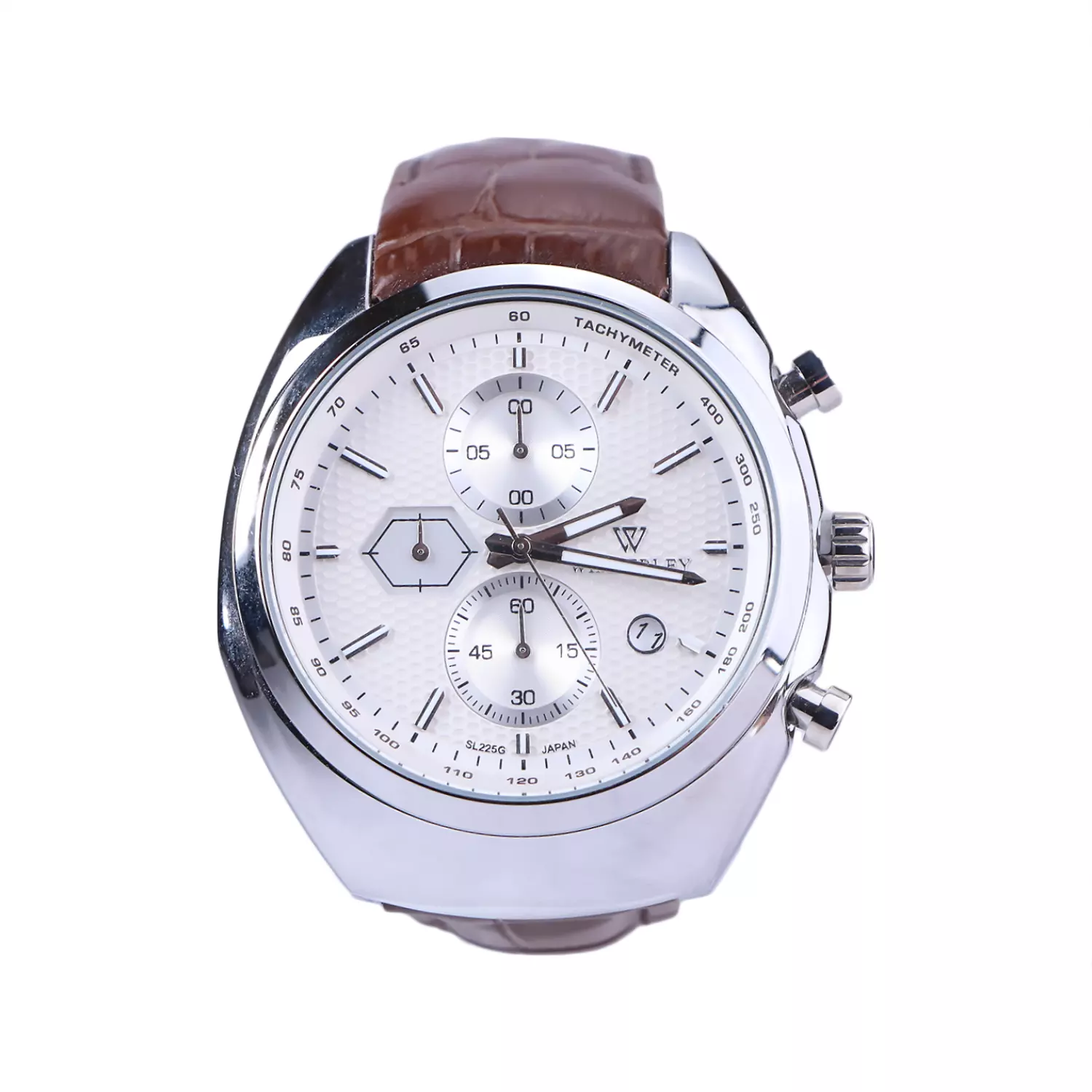 ساعت مچی ویمبرلی مردانه بند چرم قهوه ای کرنوگراف WB-SL225GF