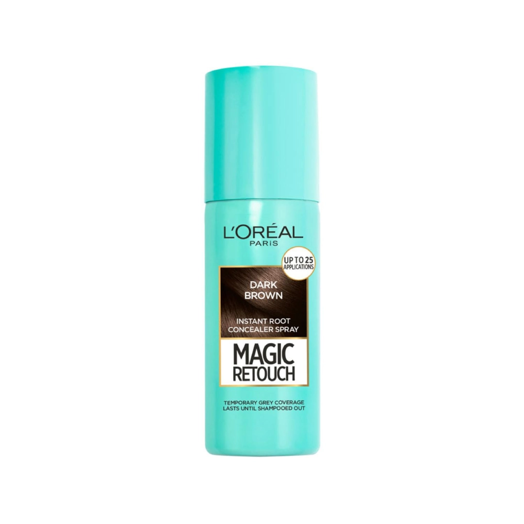 اسپری رنگ کانسیلر ریشه مو Dark Brown لورال — تصویر ۲