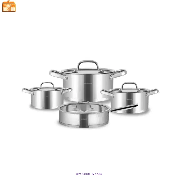 سرویس قابلمه استیل 8 پارچ عرشیا SS014-2767