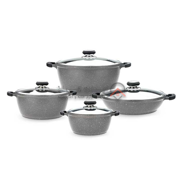 سرویس قابلمه 8 پارچه گریپ زرساب کد RP-7610 — تصویر ۳