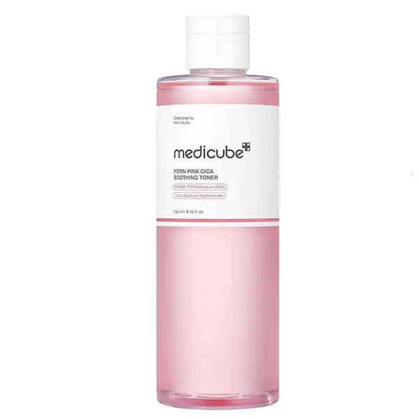 تونر تسکین دهنده و روشن کننده سیکا مدی کیوب Medicube PDRN Pink Cica Soothing Toner
