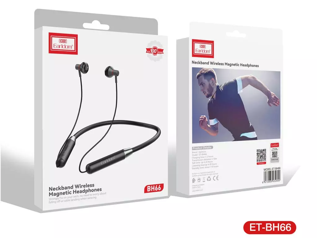هندزفری بلوتوث گردنی ارلدام Earldom neckband Wireless Earphones ET-BH66 — تصویر ۵
