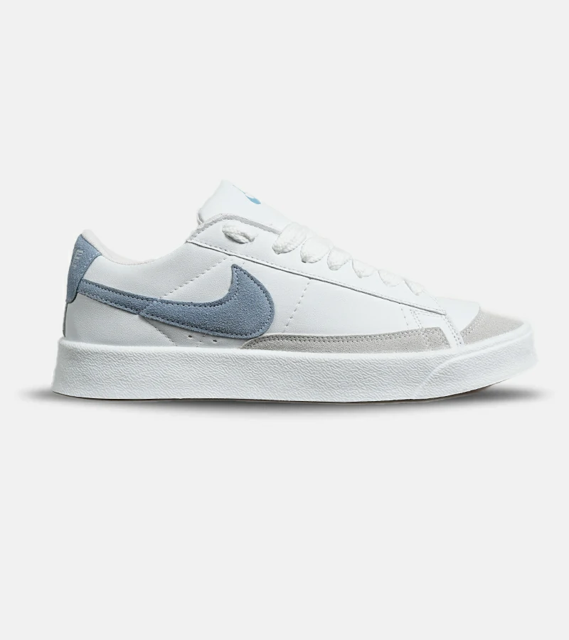 کتانی نایک مردانه و زنانه سفید آبی نایک Blazer Low 77 | مدل 6495