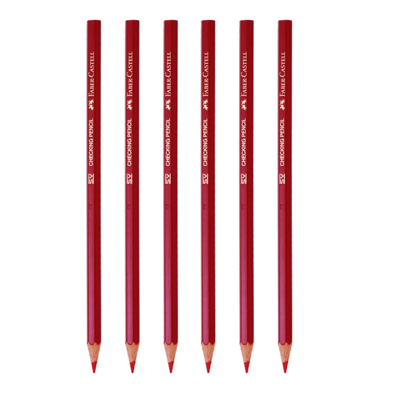 مداد قرمز فابر کاستل (6 عددی) Faber Castell مدل SV
