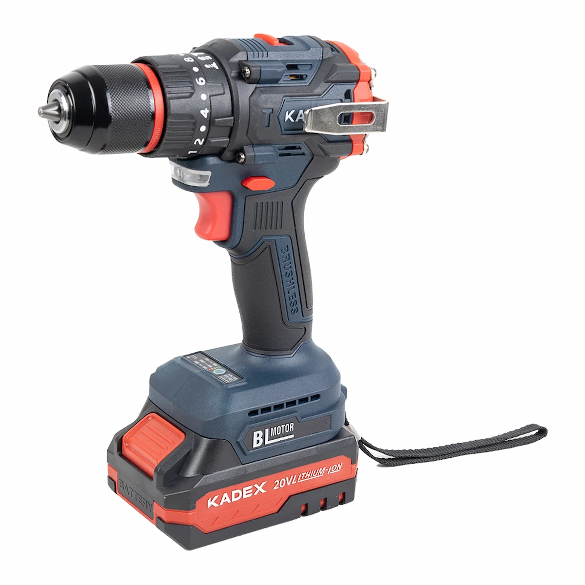 دریل پیچ گوشتی شارژی چکشی ۲۰ ولت براشلس کادکس مدل Kadex K7720