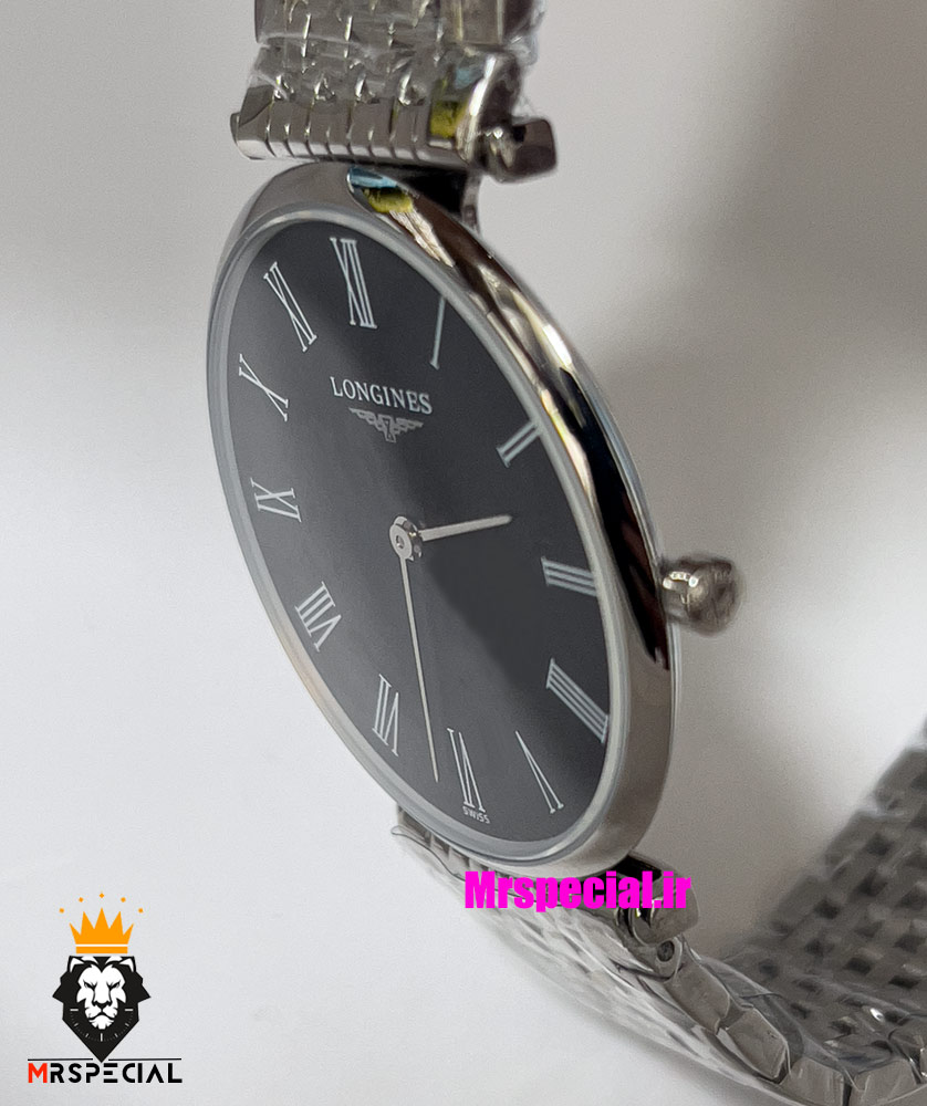 ساعت لونژین زنانه استیل صفحه مشکی LONGINES 021285 — تصویر ۶
