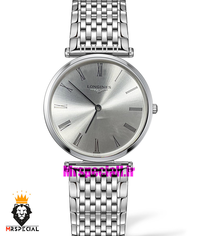 ساعت لونژین مردانه استیل صفحه نقره ای LONGINES 021175 — تصویر ۲