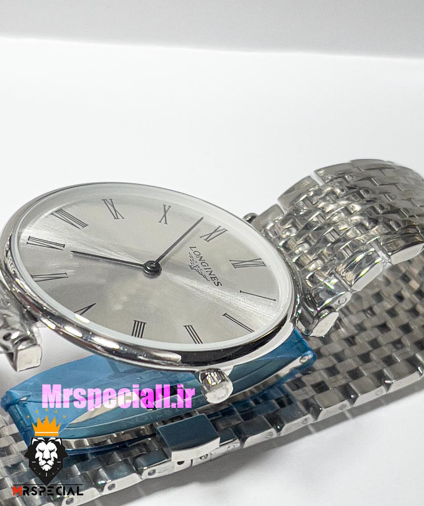 ساعت لونژین مردانه استیل صفحه نقره ای LONGINES 021175 — تصویر ۶