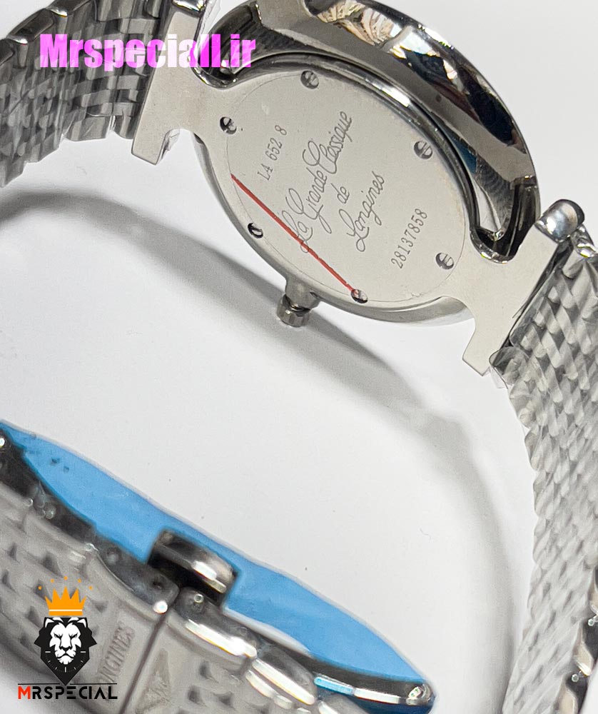 ساعت لونژین مردانه استیل صفحه نقره ای LONGINES 021175 — تصویر ۷