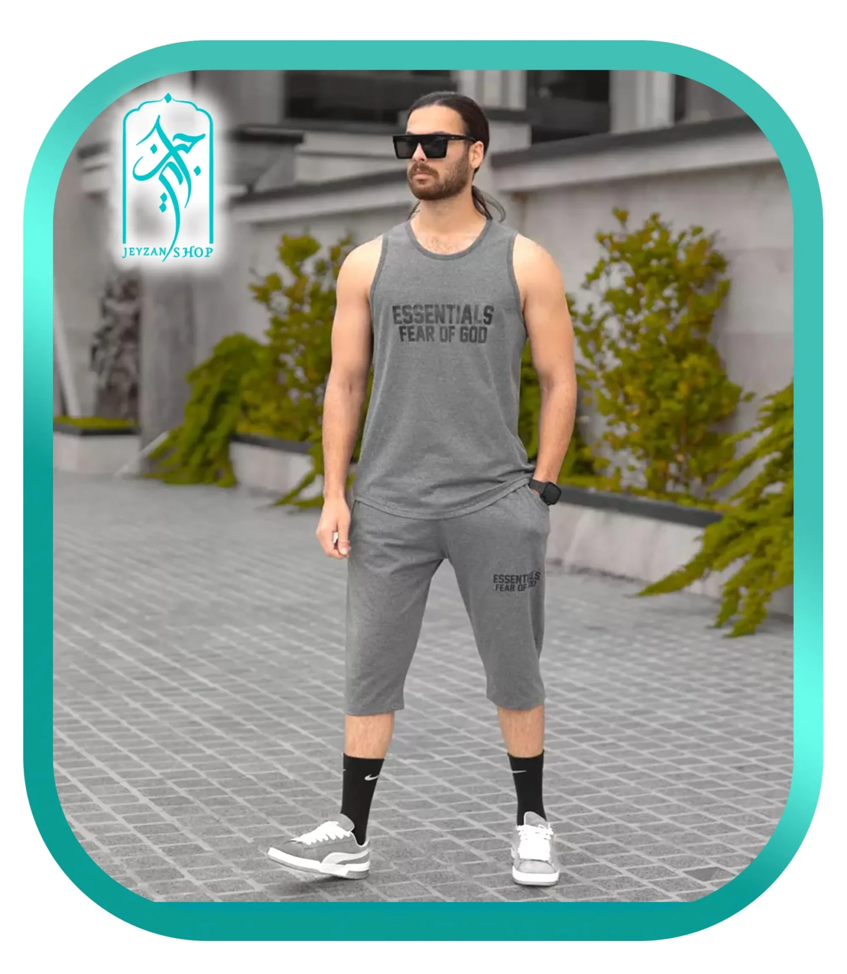 ست تاپ و شلوارک مردانه کد H150 — تصویر ۶