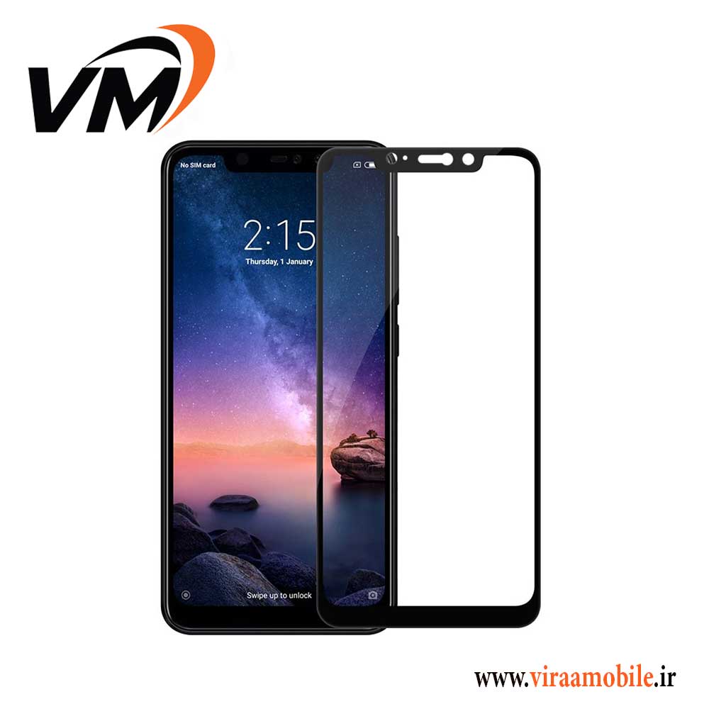 محافظ صفحه نمایش فول چسب شیائومی Redmi Note 6 Pro
