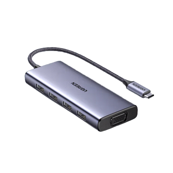 هاب 5 پورت USB-C با 4 پورت USB 3.0 و 1 پورت VGA یوگرین مدل CM498 کد 90882