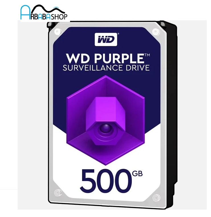 هارد دیسک 3.5 اینچی اینترنال وسترن بنفش دیجیتال مدل Western purple ظرفیت 500 گیگابایت درحدنو — تصویر ۲