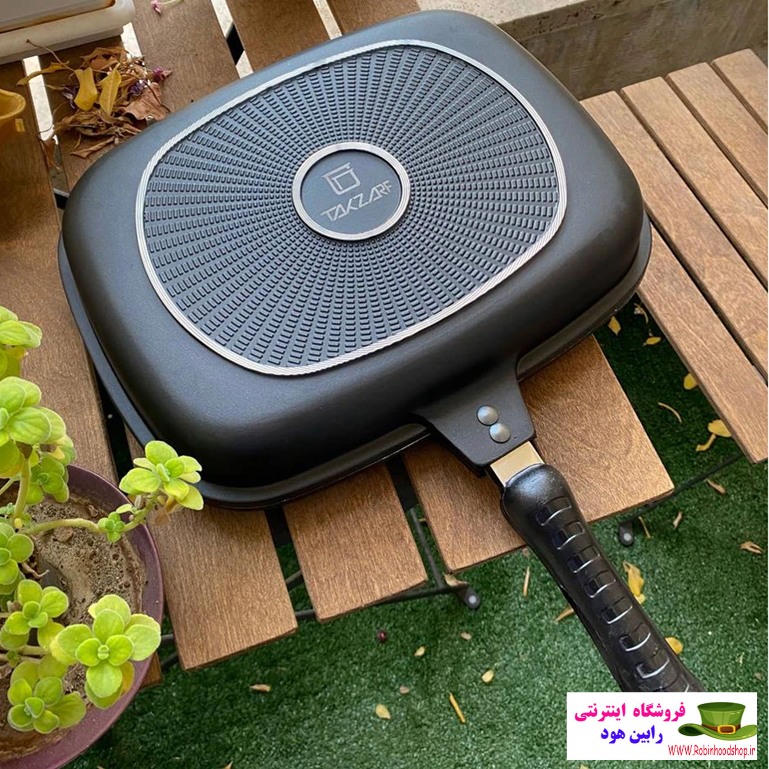 تابه رژیمی تک ظرف مدل دوطرفه سایز 32 — تصویر ۲