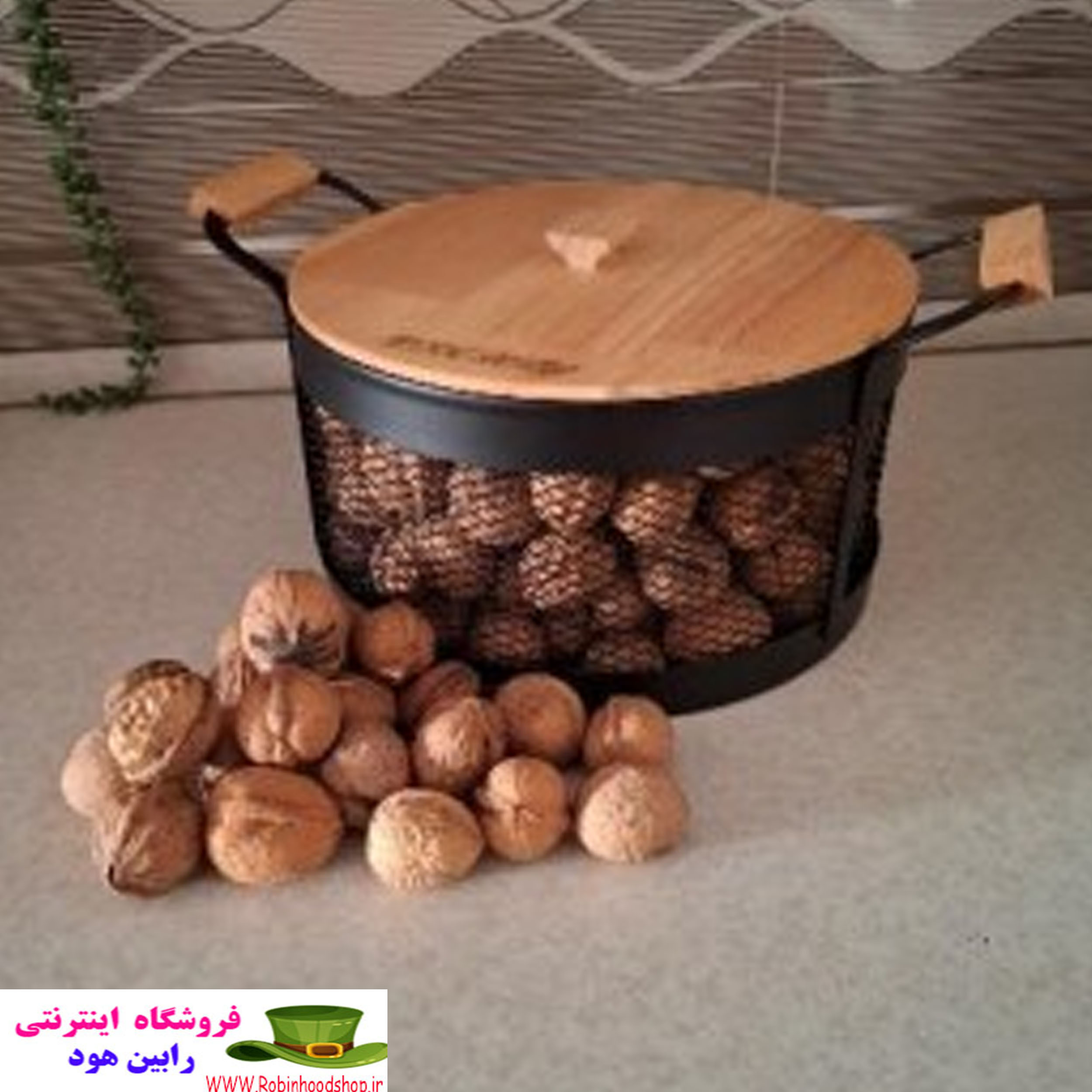 سبد گردو سایز کوچک عروس نوین
