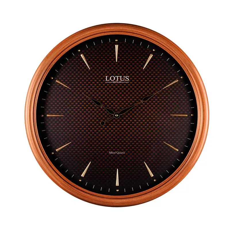 ساعت دیواری چوبی لوتوس کد WD-1227 رنگ BROWN