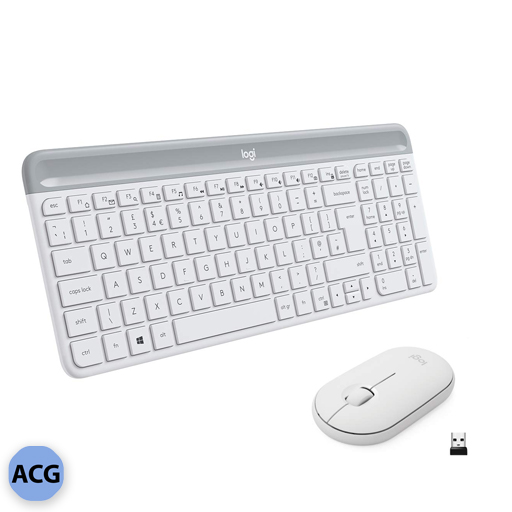 کیبورد و موس بی سیم لاجیتک مدل Logitech Slim Combo MK470 با حروف فارسی