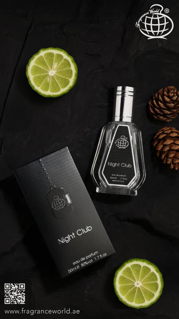 عطر ادکلن کلاب دنویت مشکی 50 میل نایت کلاب فراگرنس ورد fragrance world night club