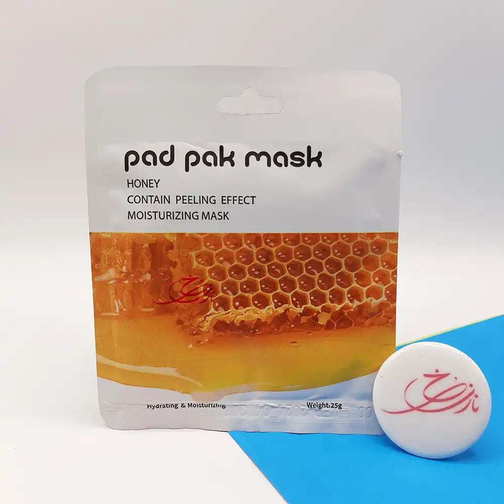 ماسک صورت ورقه ای پد پاک pad pak مدل عسل HONEY