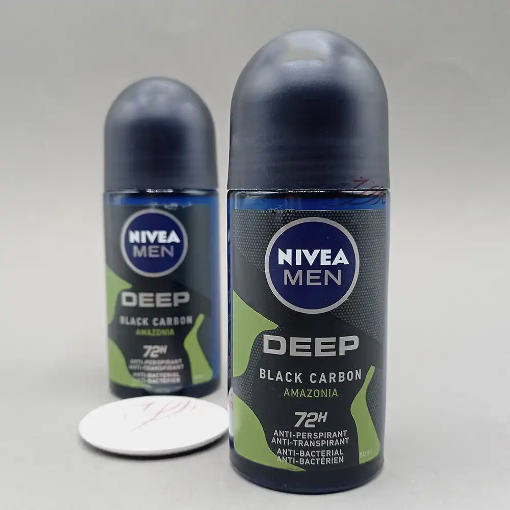 رول ضد تعریق مردانه نیوا من مدل Deep Black Carbon Amazonia حجم 50 میلی لیتر — تصویر ۴