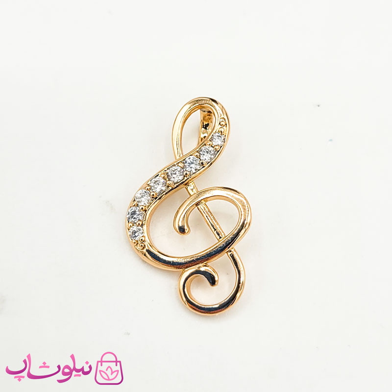 پلاک گردنبند زنانه ژوپینگ طرح کلید سل