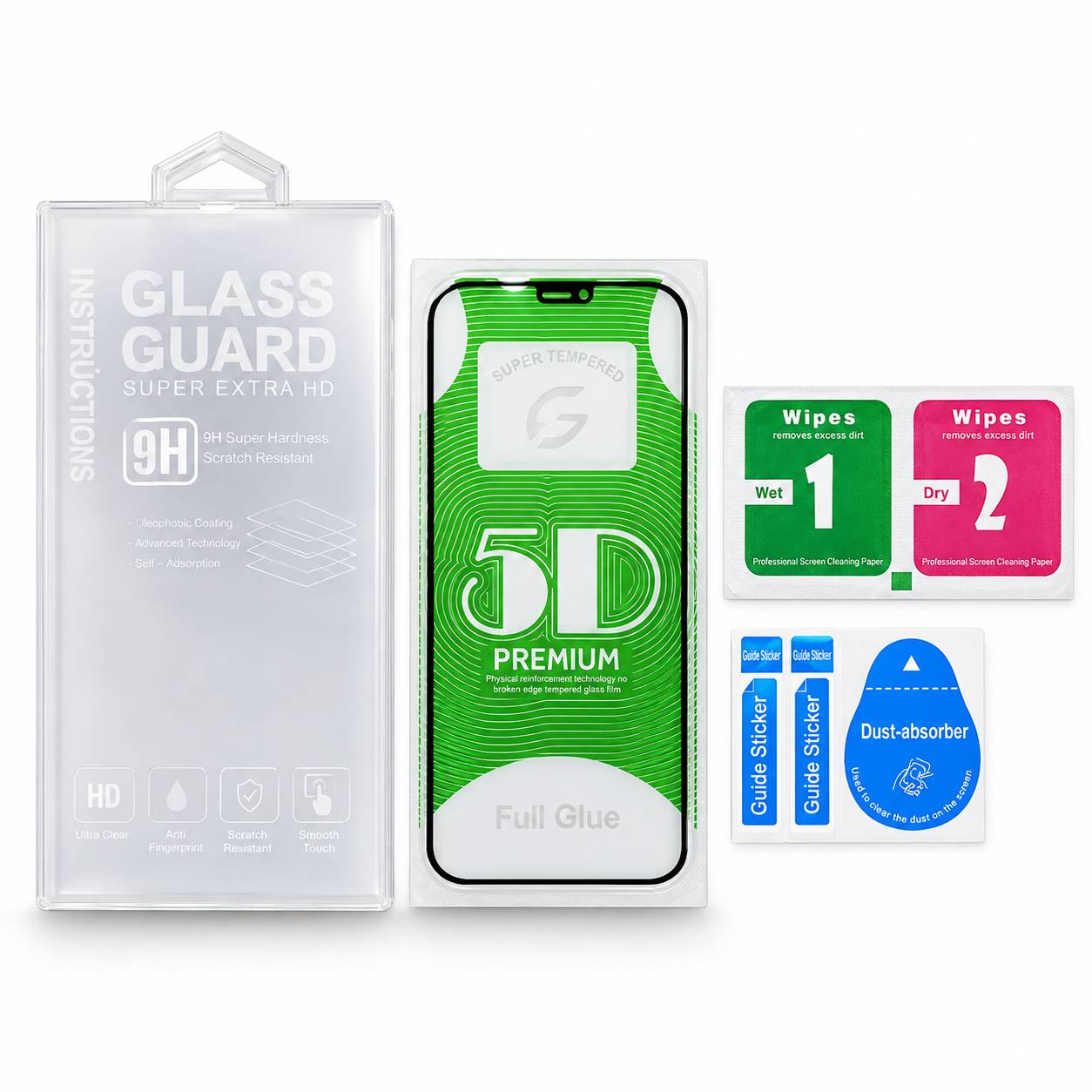 محافظ صفحه نمایش 5D Premium آیفون 13 / 13Pro — تصویر ۴