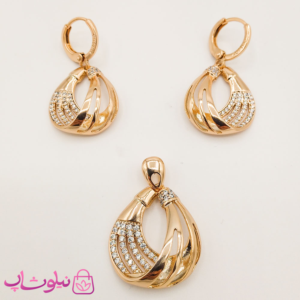 نیم ست زنانه ژوپینگ طرح طلا کد 4232