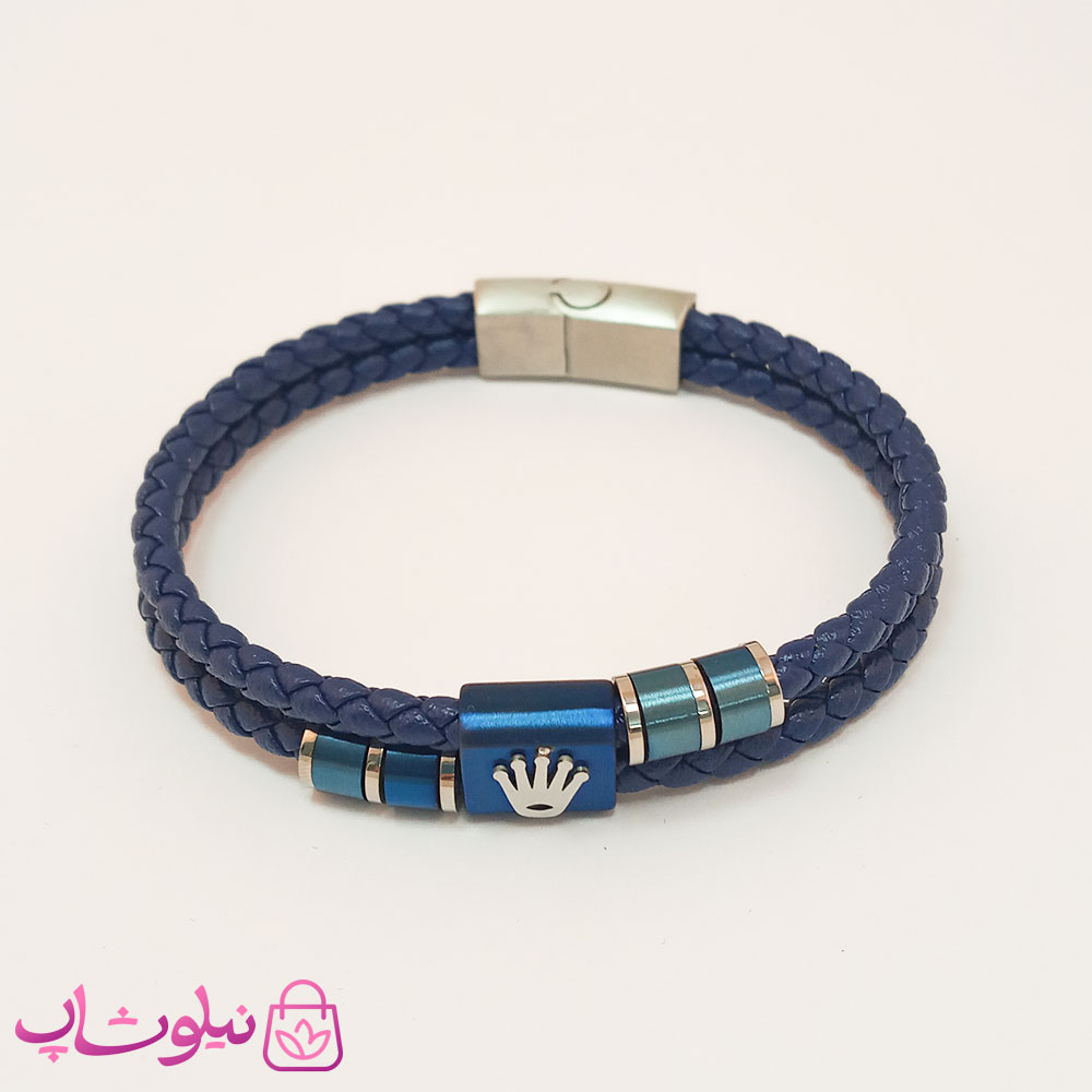 دستبند اسپرت و استیل مردانه برند رولکس کد 2564-1