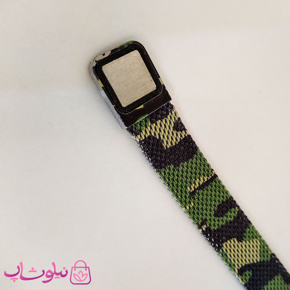 دستبند پسرانه امپریو آرمانی طرح چریکی سبز کد 2564-4 — تصویر ۶