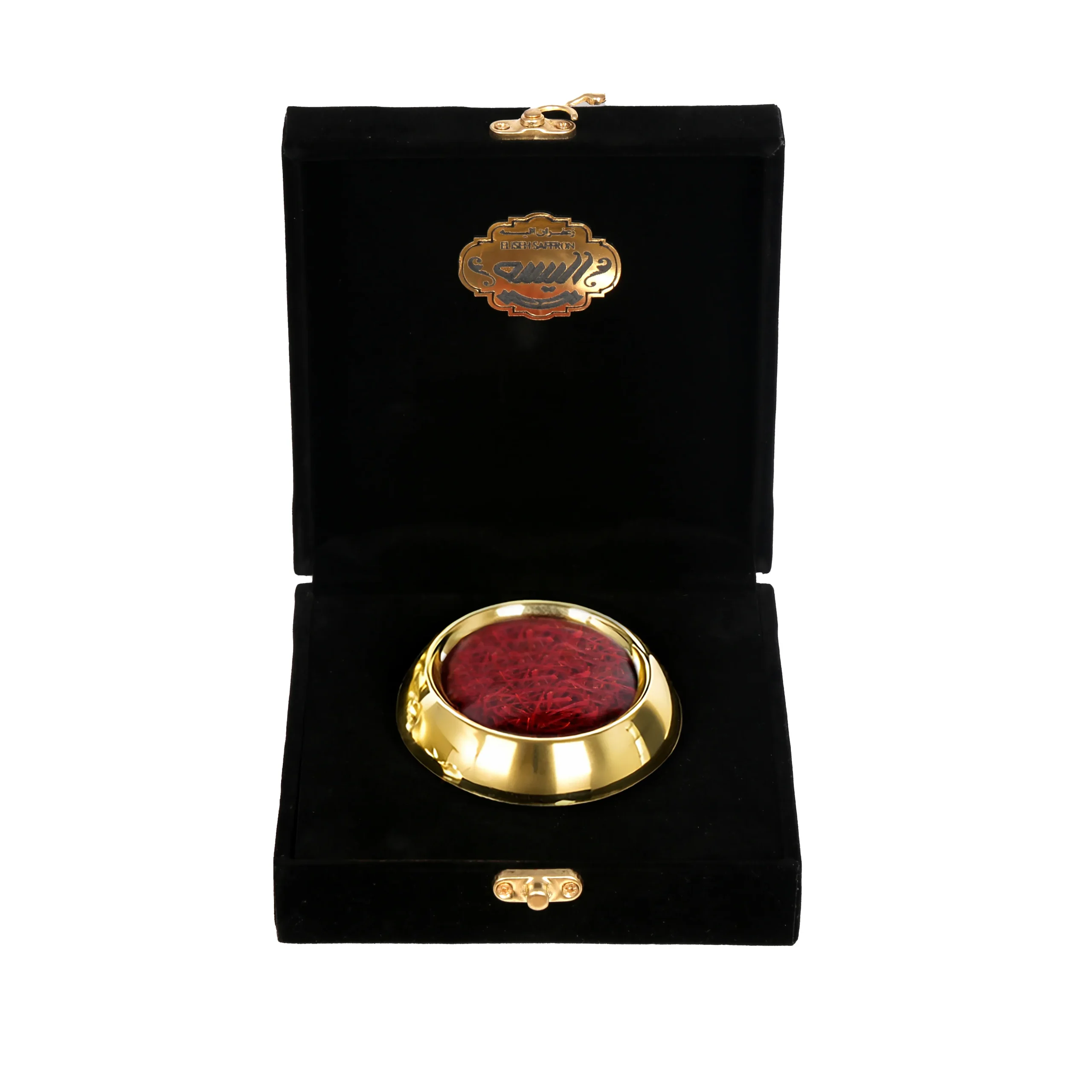زعفران کادویی الیسه مخمل مشکی نگین 3 گرم کد 105