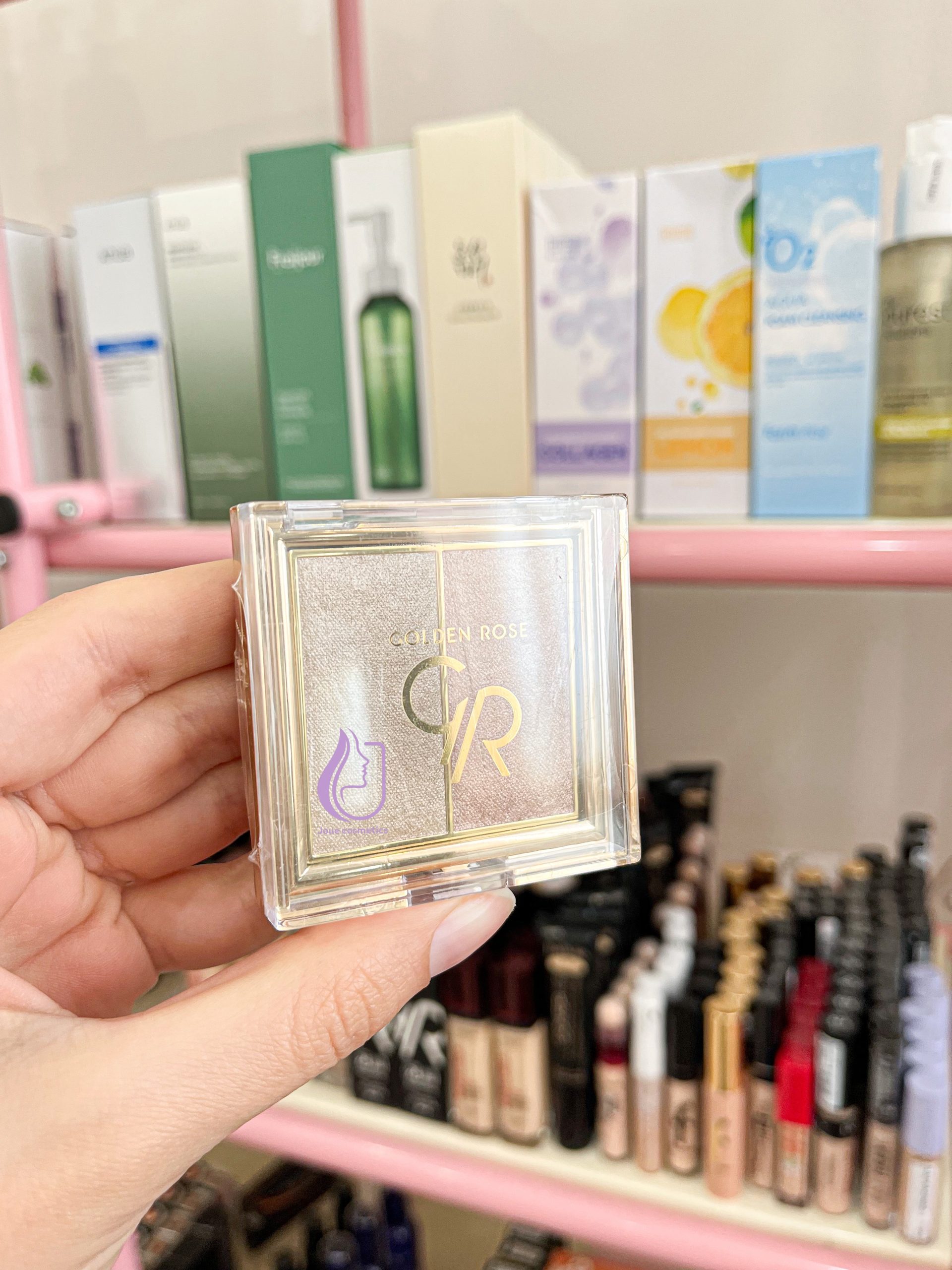 پالت هایلایتر دو تایی گلدن رز مدل So Glow رنگ 101 — تصویر ۲