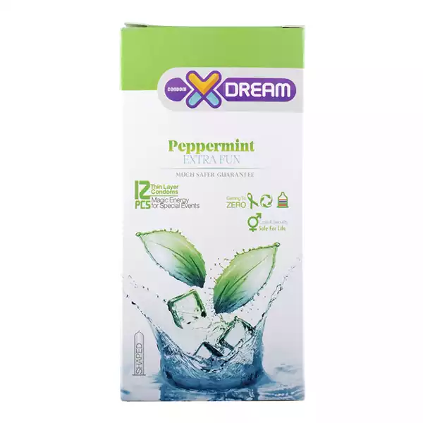 کاندوم ایکس دریم مدل Peppermint بسته 12 عددی