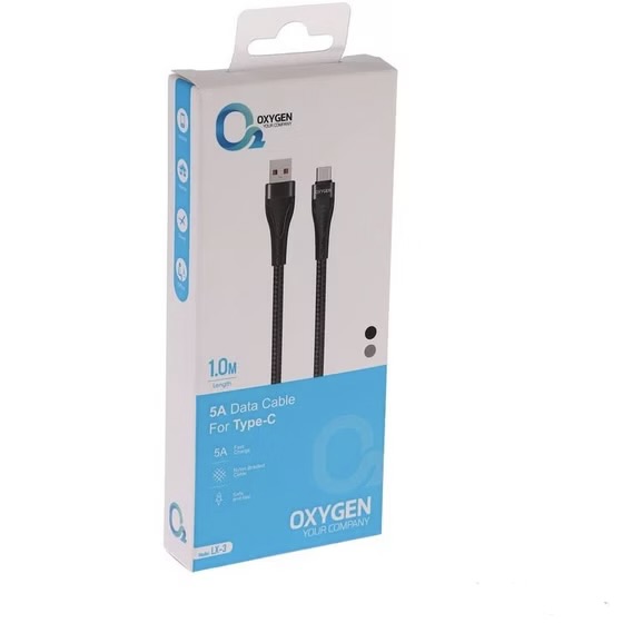 کابل شارژر USB به Type-C اکسیژن مدل LX3