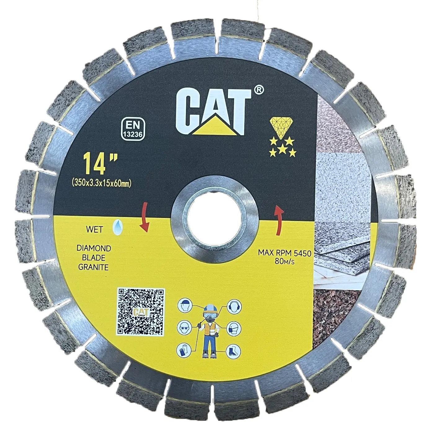 صفحه گرانیت بر سایز 350 میلی متر کت CAT