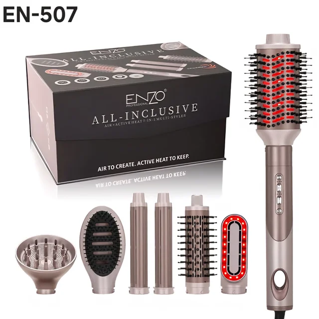 سشوار,فر کننده و حالت دهنده چند منظوره انزو پروفشنال Enzo مدل All-inclusive کد EN 507 — تصویر ۲