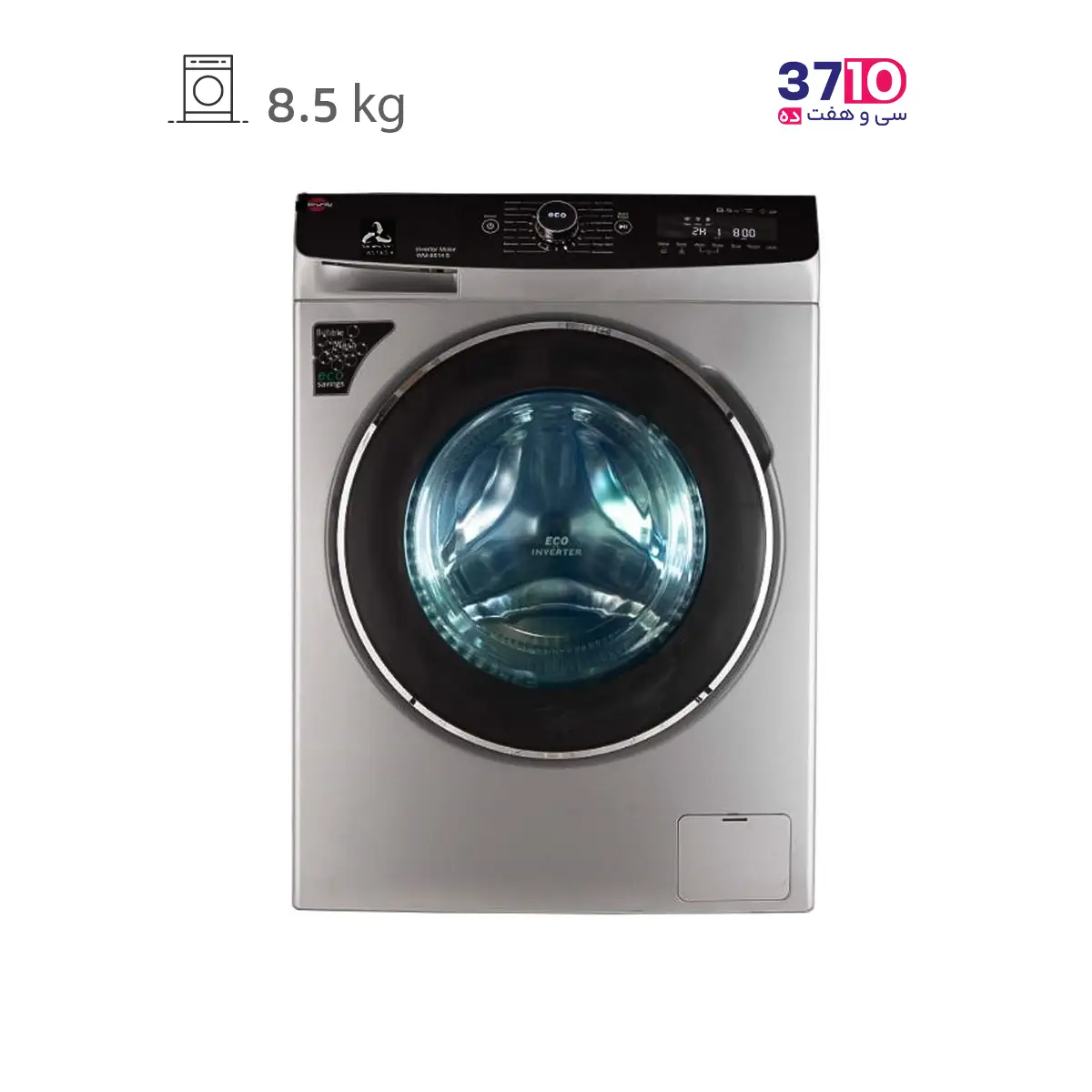 ماشین لباسشویی پارس خزر ParsKhazar مدل +WM-8514S تانستن TanesTan نقره ای