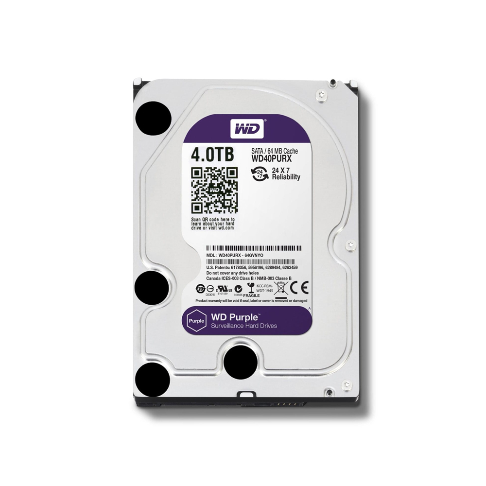 هارد دیسک اینترنال وسترن دیجیتال مدل WD PURPLE ظرفیت 4 ترابایت — تصویر ۲