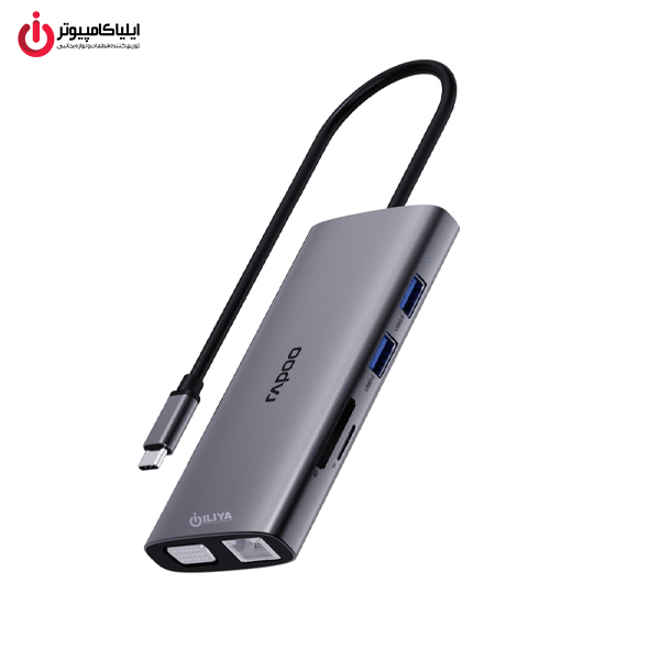 هاب 10 پورت USB-C رپو مدل RAPOO XD101