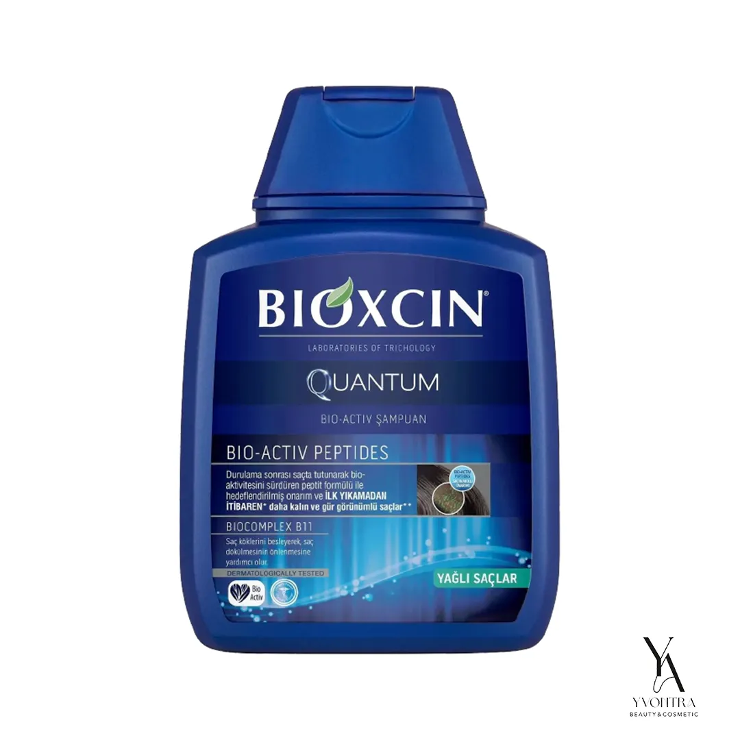 شامپو ضدریزش بیوکسین Bioxcin مدل کوانتوم مناسب موهای چرب 300 میل