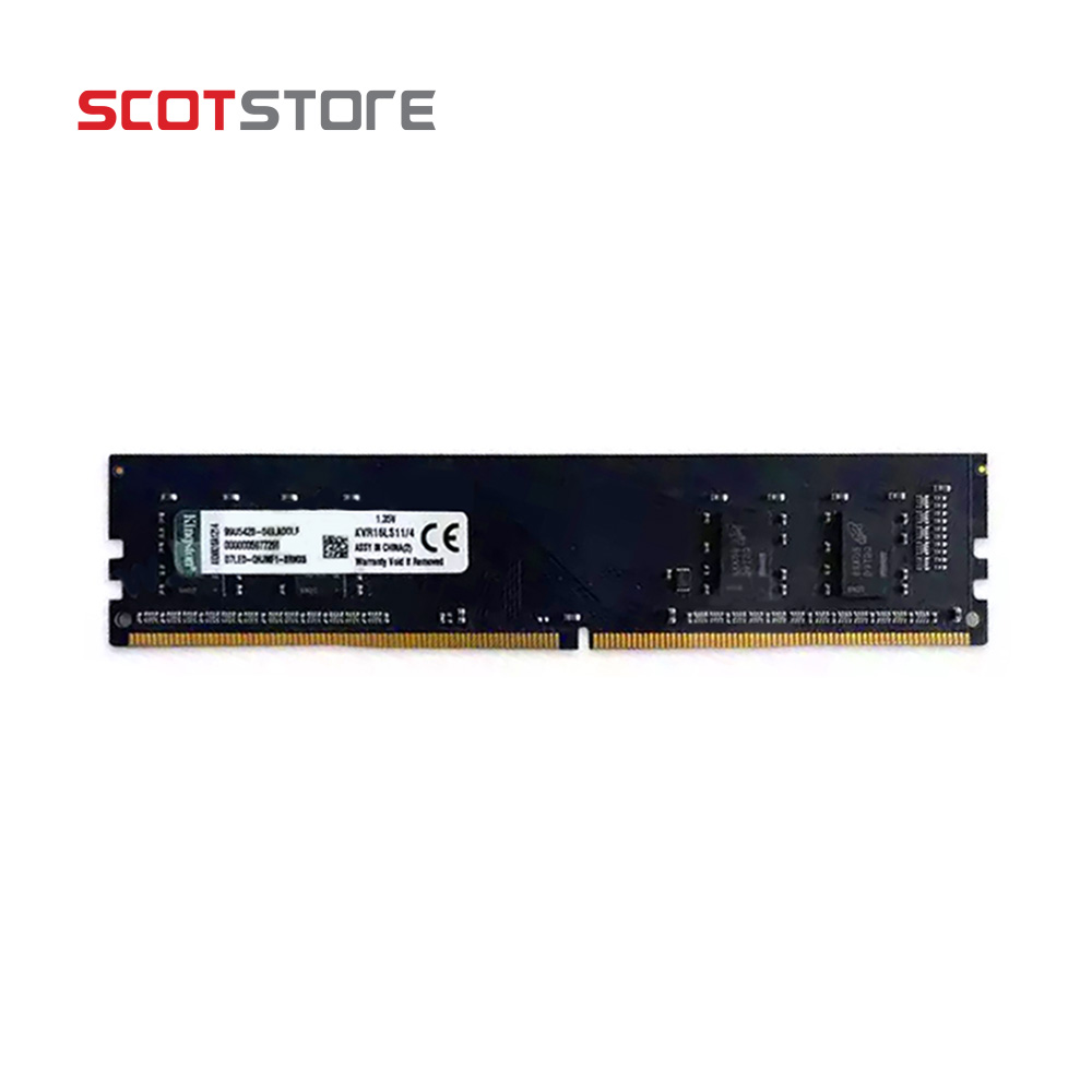 رم دسکتاپ DDR4 تک کاناله کینگستون 2400 مگاهرتز ظرفیت 4 گیگابایت