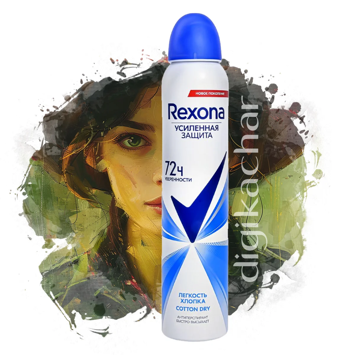 اسپری ضد تعریق زنانه رکسونا مدل Rexona Cotton Dry 72 حجم 200 میلی لیتر — تصویر ۲