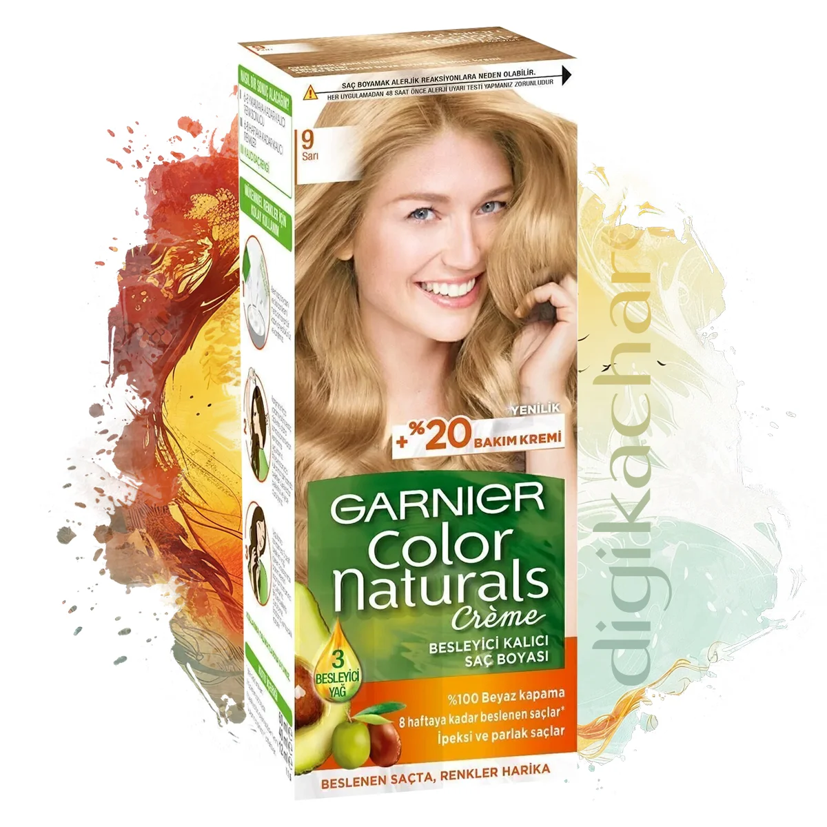 کیت رنگ مو گارنیر شماره Garnier color Naturals 9 بلوند