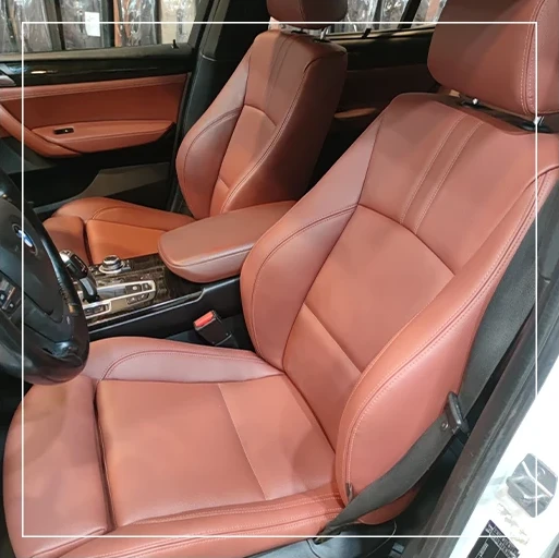 روکش صندلی بی ام و BMW X3 مدل نوار وسط برند R-855) ECCCO) — تصویر ۶