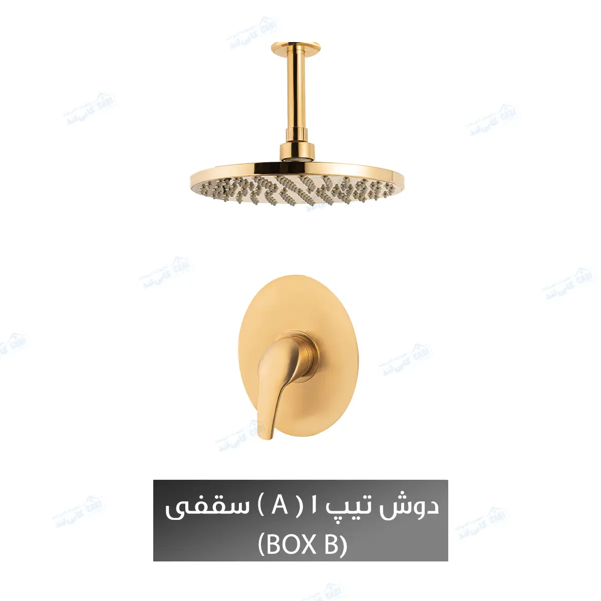 دوش توکار شیذر مدل کارون تیپ ۱ (A) با سردوش سقفی