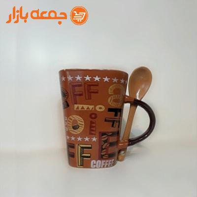 لیوان قهوه قاشق دار — تصویر ۳