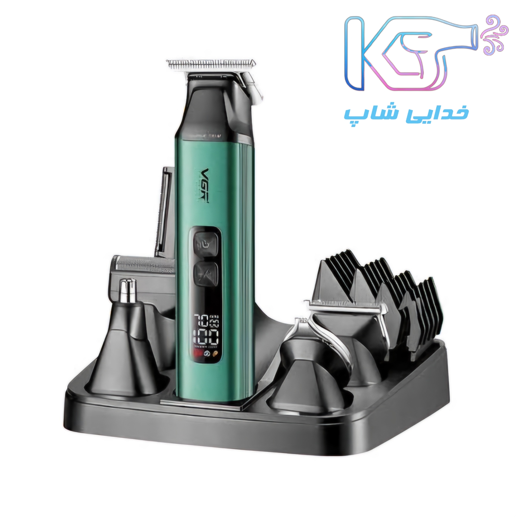ماشین اصلاح وی جی آر مدل V-117 با تکنولوژی برش مستقیم و ضد آب — تصویر ۳