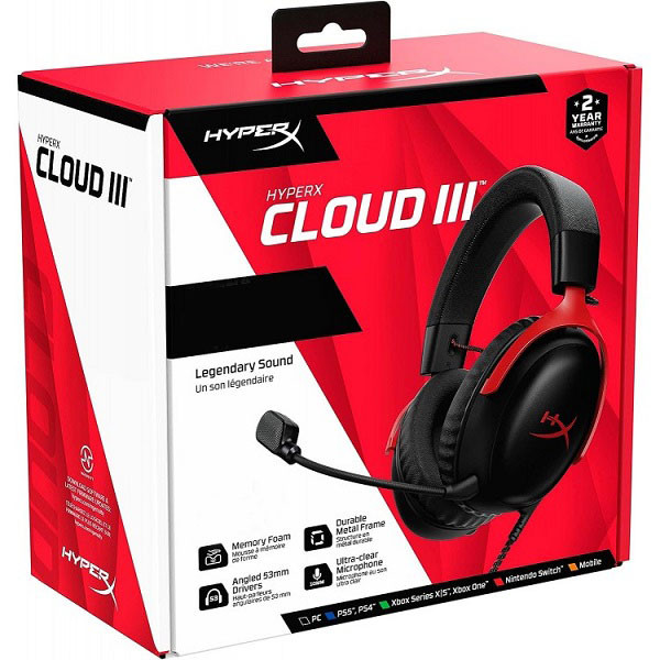 هدست گیمینگ هایپرایکس مدل Cloud III — تصویر ۵