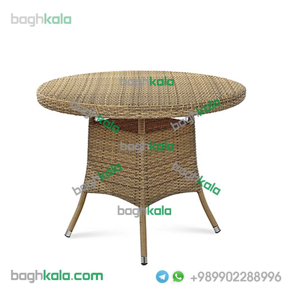 میز حصیری دایره